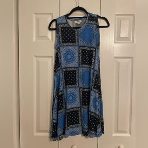 NWT style & co bandana flip flop sleeveless dress
